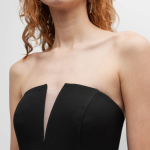 Liv Foster Strapless Asymmetric Mini Dress