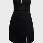 Liv Foster Strapless Asymmetric Mini Dress