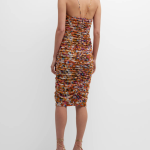 Liv Foster Sleeveless Ruched Floral-Print Midi Dress