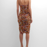 Liv Foster Sleeveless Ruched Floral-Print Midi Dress