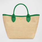 Longchamp  Le Panier Pliage Straw Top-Handle Bag