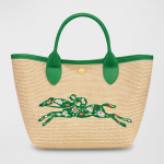 Longchamp  Le Panier Pliage Straw Top-Handle Bag