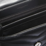 Saint Laurent   Loulou Toy Matelasse Calfskin Flap-Top Shoulder Bag, Black Hardware