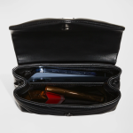 Saint Laurent   Loulou Toy Matelasse Calfskin Flap-Top Shoulder Bag, Black Hardware