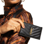 Saint Laurent  Zip Fragments YSL Monogram Pouch Card Case Wallet