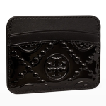 Tory Burch  T Monogram Patent Leather Card Case