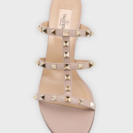 Valentino Garavani  Rockstud Caged 60mm Slide Sandals