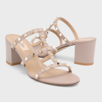 Valentino Garavani  Rockstud Caged 60mm Slide Sandals