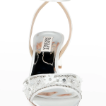 Badgley Mischka  Taylin Satin Embellished Ankle-Strap Sandals