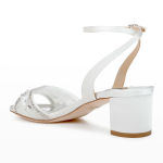 Badgley Mischka  Taylin Satin Embellished Ankle-Strap Sandals