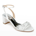 Badgley Mischka  Taylin Satin Embellished Ankle-Strap Sandals
