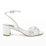Badgley Mischka  Taylin Satin Embellished Ankle-Strap Sandals