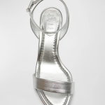 Christian Louboutin Miss Sabina Metallic Red Sole Ankle-Strap Sandals