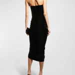 Veronica Beard Plaza Strapless Ruched Midi Dress