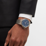 BREGUET White Gold Marine Chronograph Blue Dial Watch with Bracelet Strap
