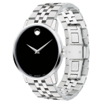 MOVADO Men's 40mm Ultra Slim Watch with Bracelet Black Museum Dial