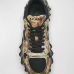 Balmain Men's B-East Camo Printed Mesh Sneakers