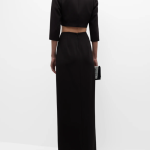 Liv Foster Cropped Blazer and Side-Slit Skirt Set