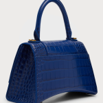 Balenciaga Hourglass Small Croc-Embossed Top-Handle Bag