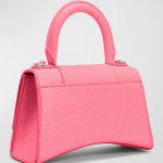 Balenciaga Hourglass XS Glitter Top-Handle Bag