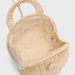 Cult Gaia  Millie Rattan Top-Handle Bag